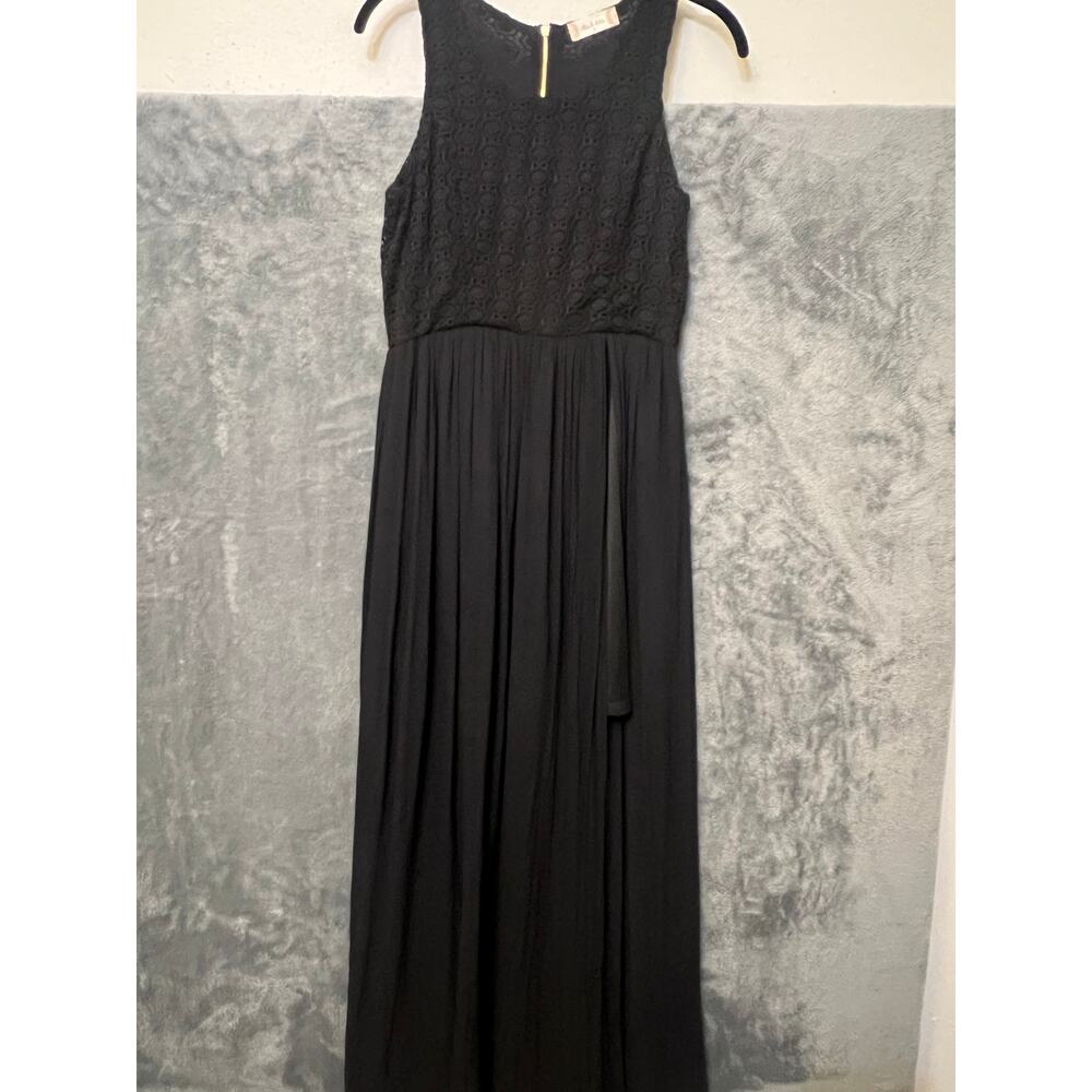 Alter’d State black slit gauze Onawei maxi dress sz S casual beach boho coquette